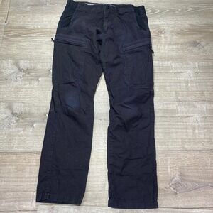 Marwin Pants‎ Mens 34x32 Black Moto Workwear Cargo Ripstop Built For Motorsports